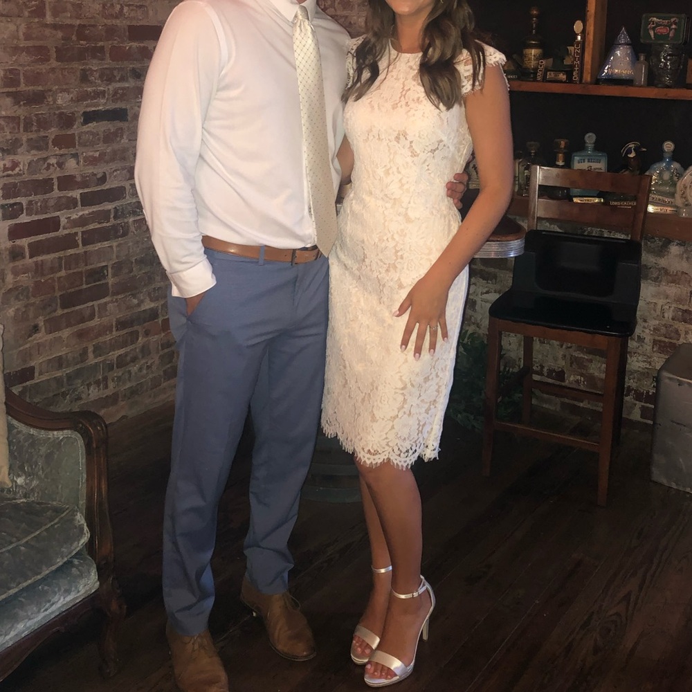 Vince Camuto White Lace Dress